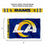 WinCraft Los Angeles Rams Printed Header 3x5 Foot Banner Flag - Sports Collectibles, Sports Memorabilia, Sports Fan Shop, Sports Gifts