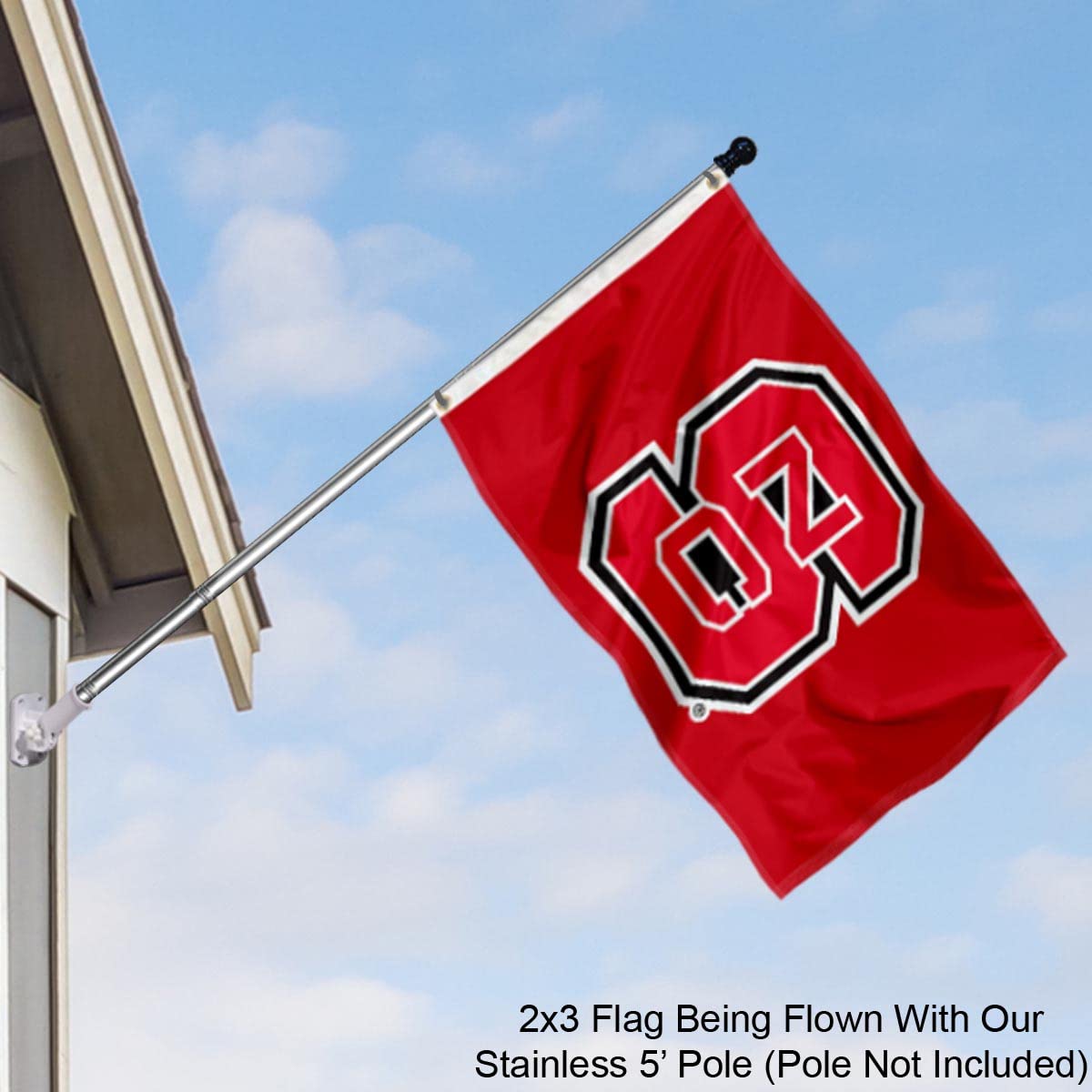 College Flags & Banners Co. North Carolina State Wolfpack Small 2x3 Foot Flag - Sports Collectibles, Sports Memorabilia, Sports Fan Shop, Sports Gifts