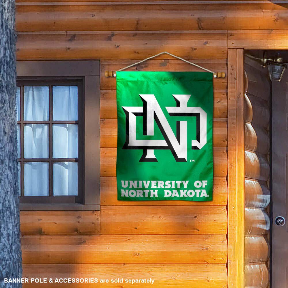 North Dakota Fighting Hawks House Flag Banner - Sports Collectibles, Sports Memorabilia, Sports Fan Shop, Sports Gifts
