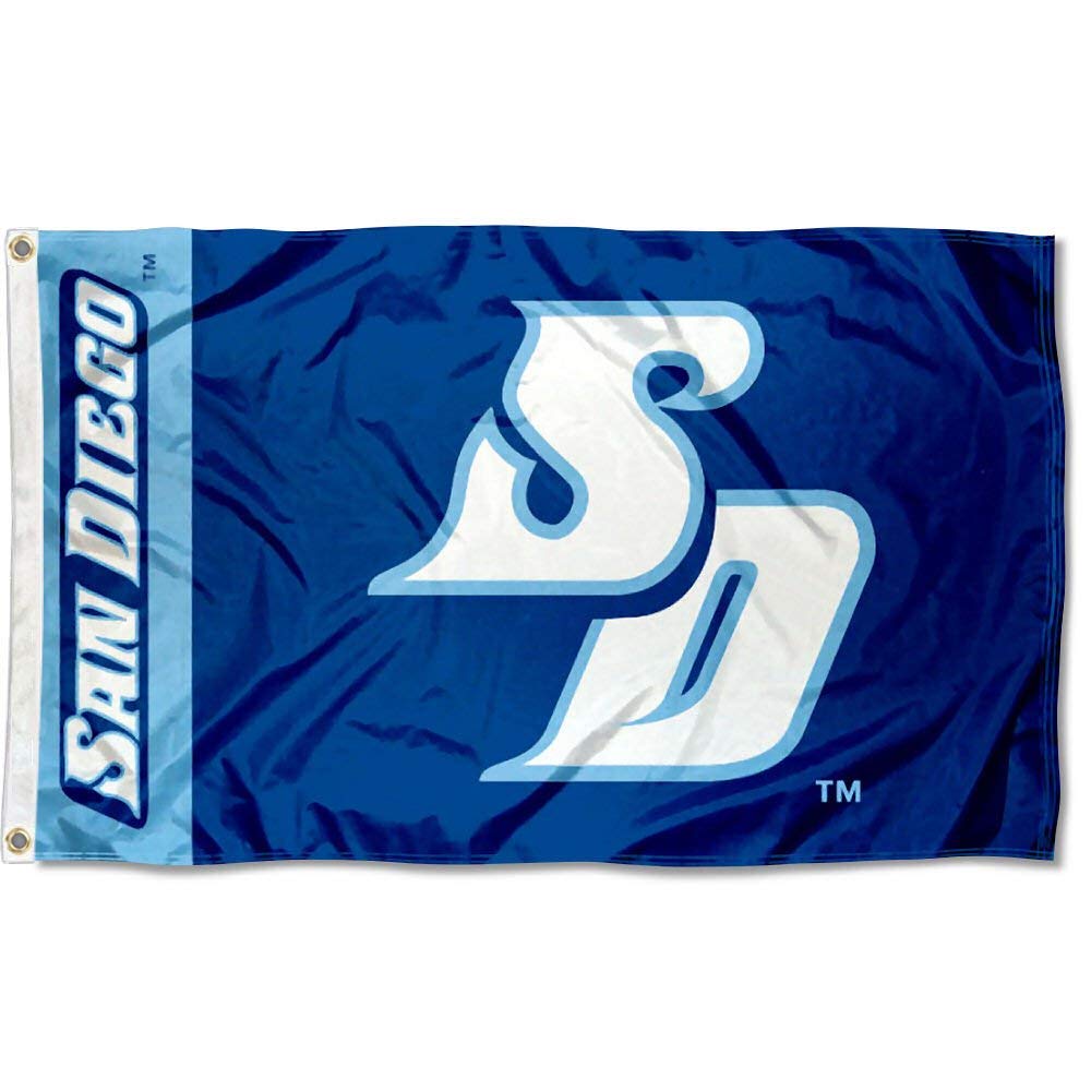San Diego Toreros 3x5 Flag and USA 3x5 Flag Set - Sports Collectibles, Sports Memorabilia, Sports Fan Shop, Sports Gifts