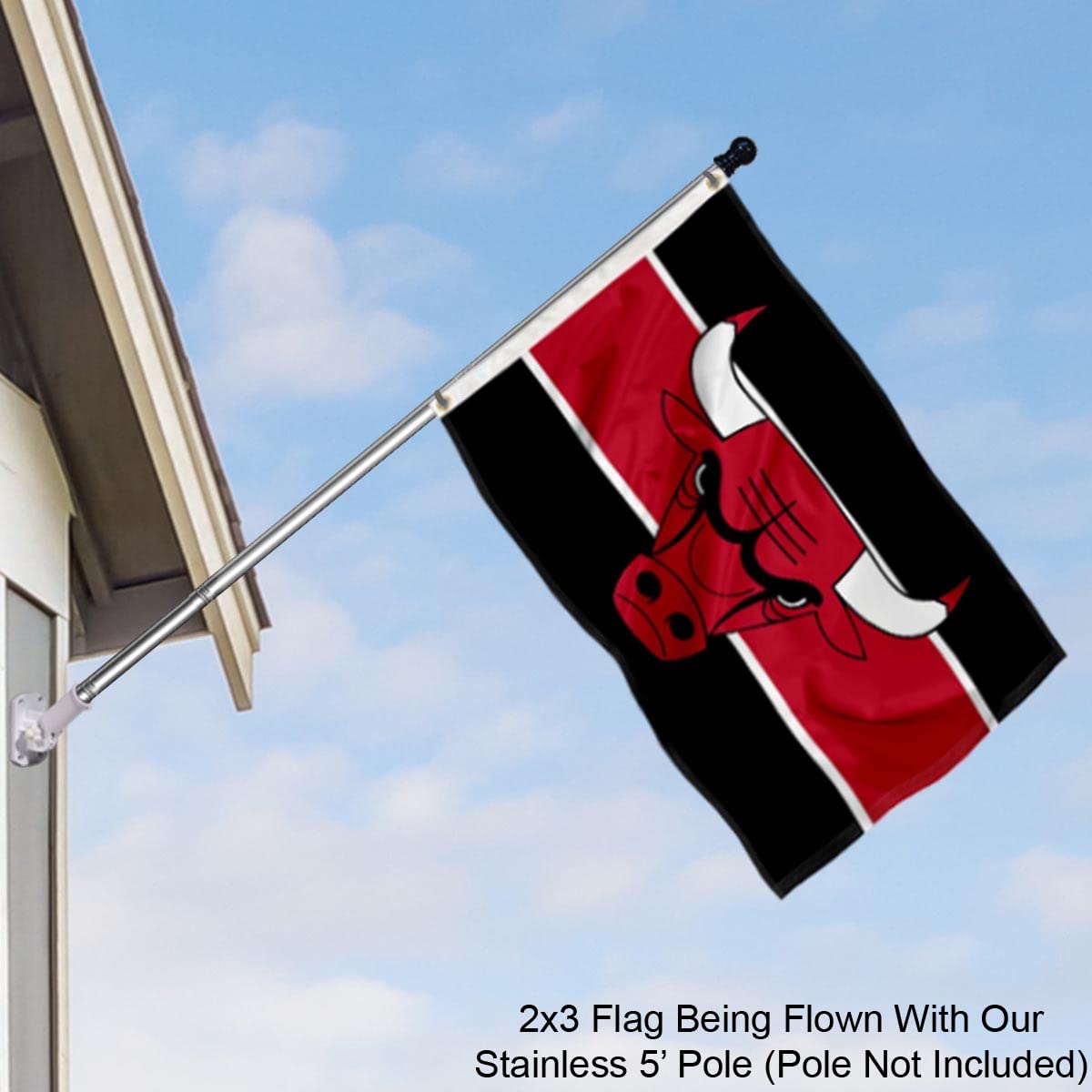 WinCraft Chicago Bulls Small 2x3 Foot Banner Flag - Sports Collectibles, Sports Memorabilia, Sports Fan Shop, Sports Gifts