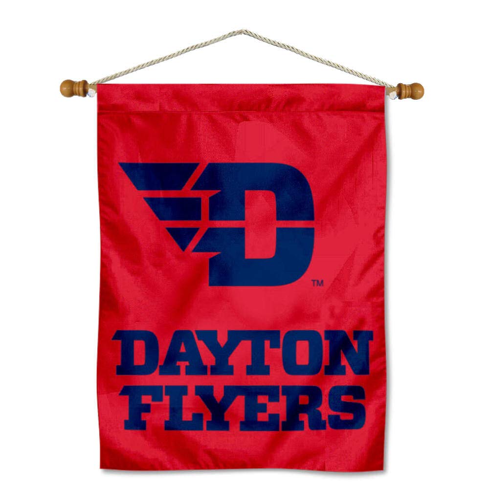 College Flags & Banners Co. Dayton UD Flyers New Logo House Flag and Wood Banner Pole Set - Sports Collectibles, Sports Memorabilia, Sports Fan Shop, Sports Gifts