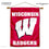 Wisconsin Badgers Double Sided House Flag and Wood Banner Pole Set - Sports Collectibles, Sports Memorabilia, Sports Fan Shop, Sports Gifts