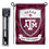 Texas A&M University Gig Em Aggies Shield Garden Flag and Flag Stand Pole Holder Set - Sports Collectibles, Sports Memorabilia, Sports Fan Shop, Sports Gifts