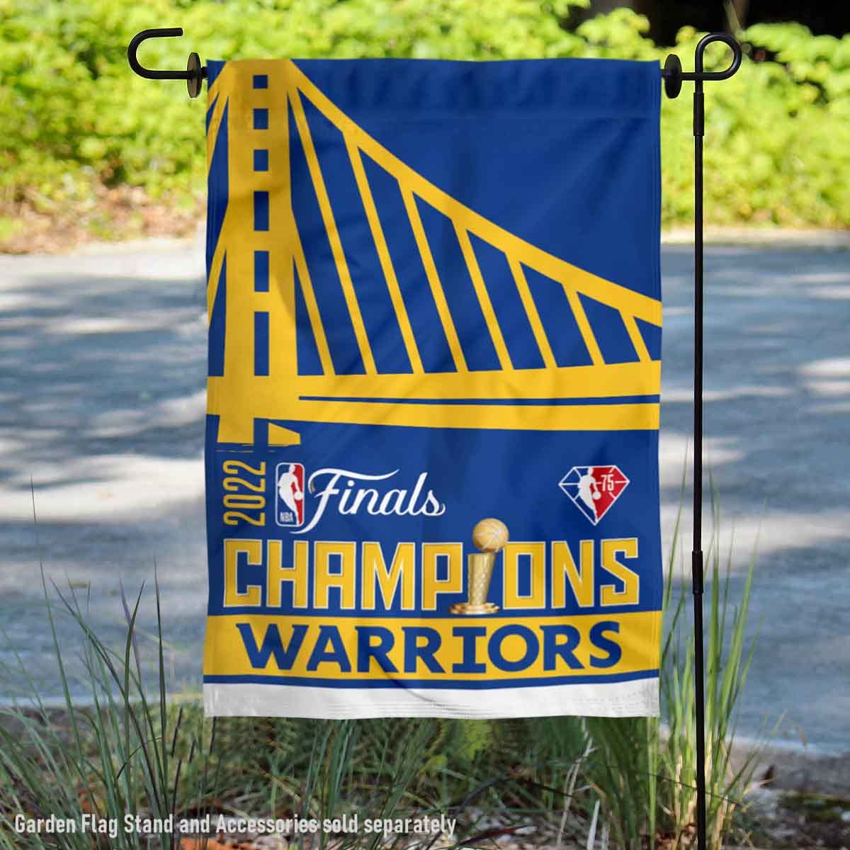 WinCraft Golden State Warriors 2022 NBA Champions Double Sided Garden Flag Banner - Sports Collectibles, Sports Memorabilia, Sports Fan Shop, Sports Gifts