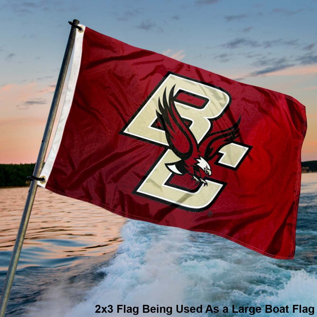 Boston College Eagles 2x3 Foot Flag - Sports Collectibles, Sports Memorabilia, Sports Fan Shop, Sports Gifts