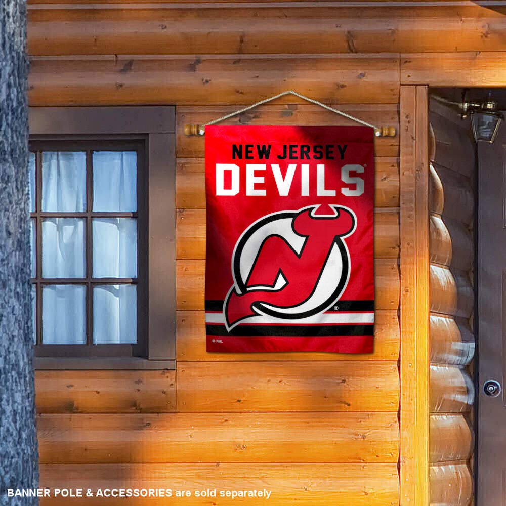 WinCraft New Jersey Devils Double Sided Banner House Flag - Sports Collectibles, Sports Memorabilia, Sports Fan Shop, Sports Gifts