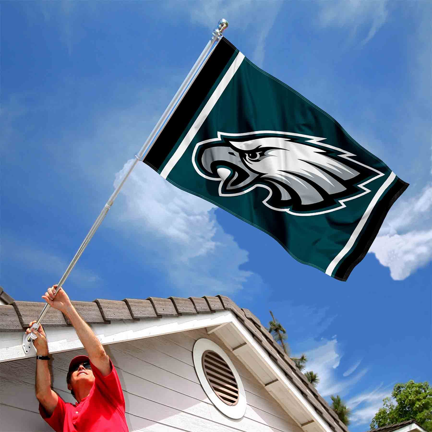 WinCraft Philadelphia Eagles Large 3x5 Flag - Sports Collectibles, Sports Memorabilia, Sports Fan Shop, Sports Gifts