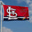 WinCraft St. Louis Cardinals Logo Insignia 3x5 Foot Grommet Banner Flag - Sports Collectibles, Sports Memorabilia, Sports Fan Shop, Sports Gifts