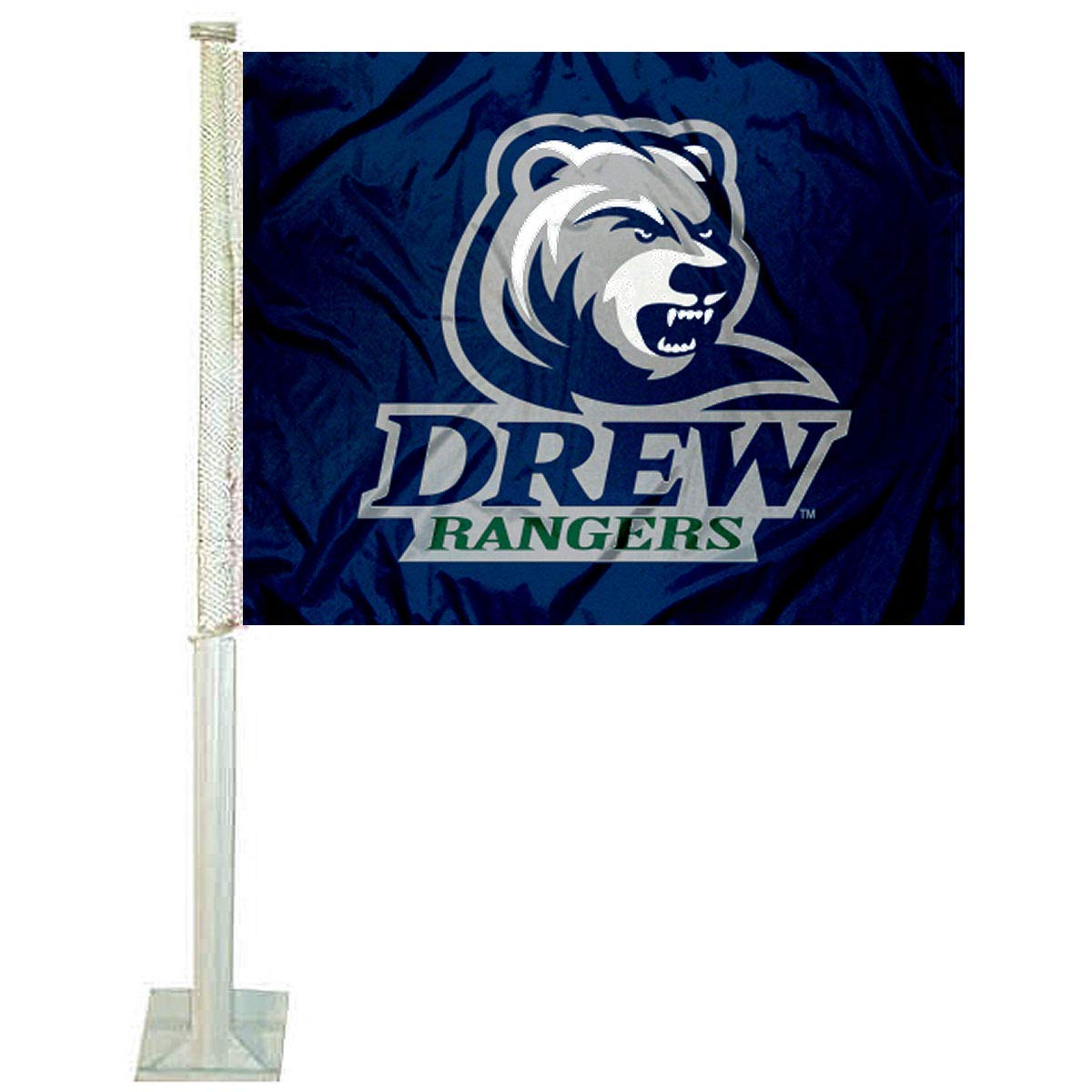 College Flags & Banners Co. Drew Rangers Car Flag - Sports Collectibles, Sports Memorabilia, Sports Fan Shop, Sports Gifts
