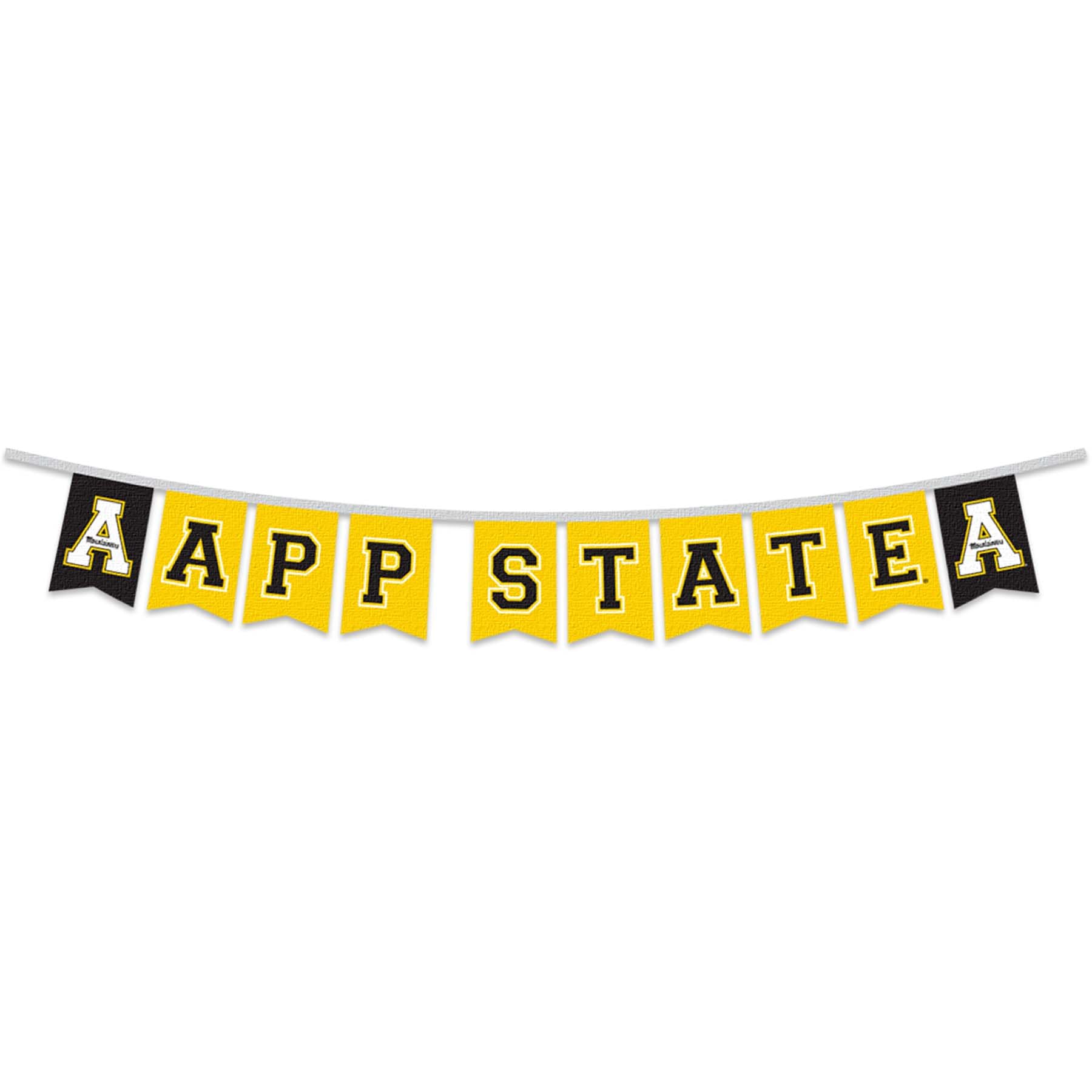 Appalachian State Mountaineers Banner String Pennant Flags - Sports Collectibles, Sports Memorabilia, Sports Fan Shop, Sports Gifts