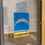 Los Angeles Chargers Banner Window Wall Hanging Flag with Suction Cup - Sports Collectibles, Sports Memorabilia, Sports Fan Shop, Sports Gifts