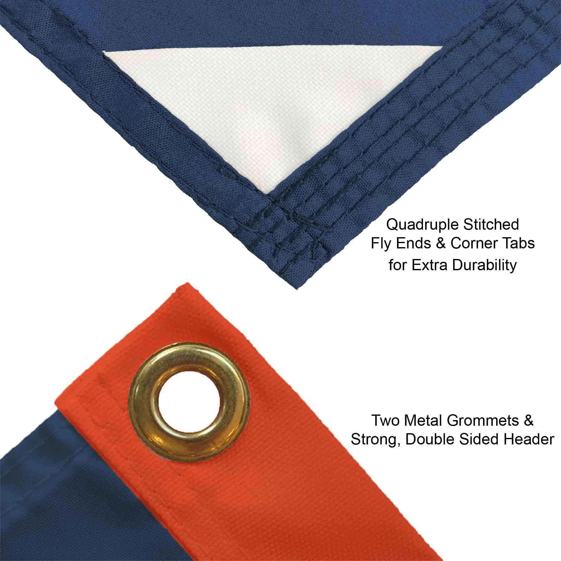 College Flags & Banners Co. Auburn Printed Header 3x5 Foot Banner Flag - Sports Collectibles, Sports Memorabilia, Sports Fan Shop, Sports Gifts
