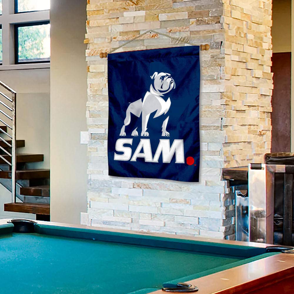 College Flags & Banners Co. Samford New Logo House Flag and Wood Banner Pole Set - Sports Collectibles, Sports Memorabilia, Sports Fan Shop, Sports Gifts
