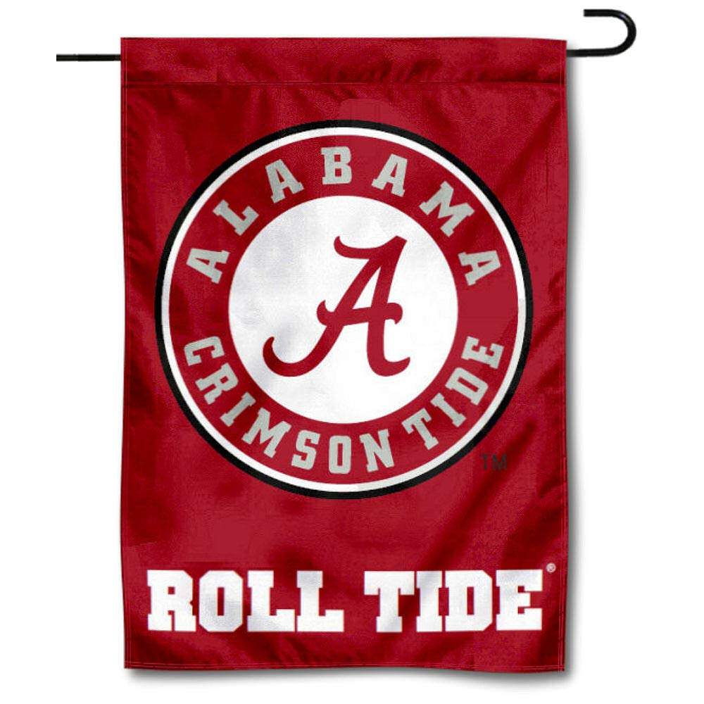 College Flags & Banners Co. Alabama Crimson Tide Circle Logo Garden Flag - Sports Collectibles, Sports Memorabilia, Sports Fan Shop, Sports Gifts