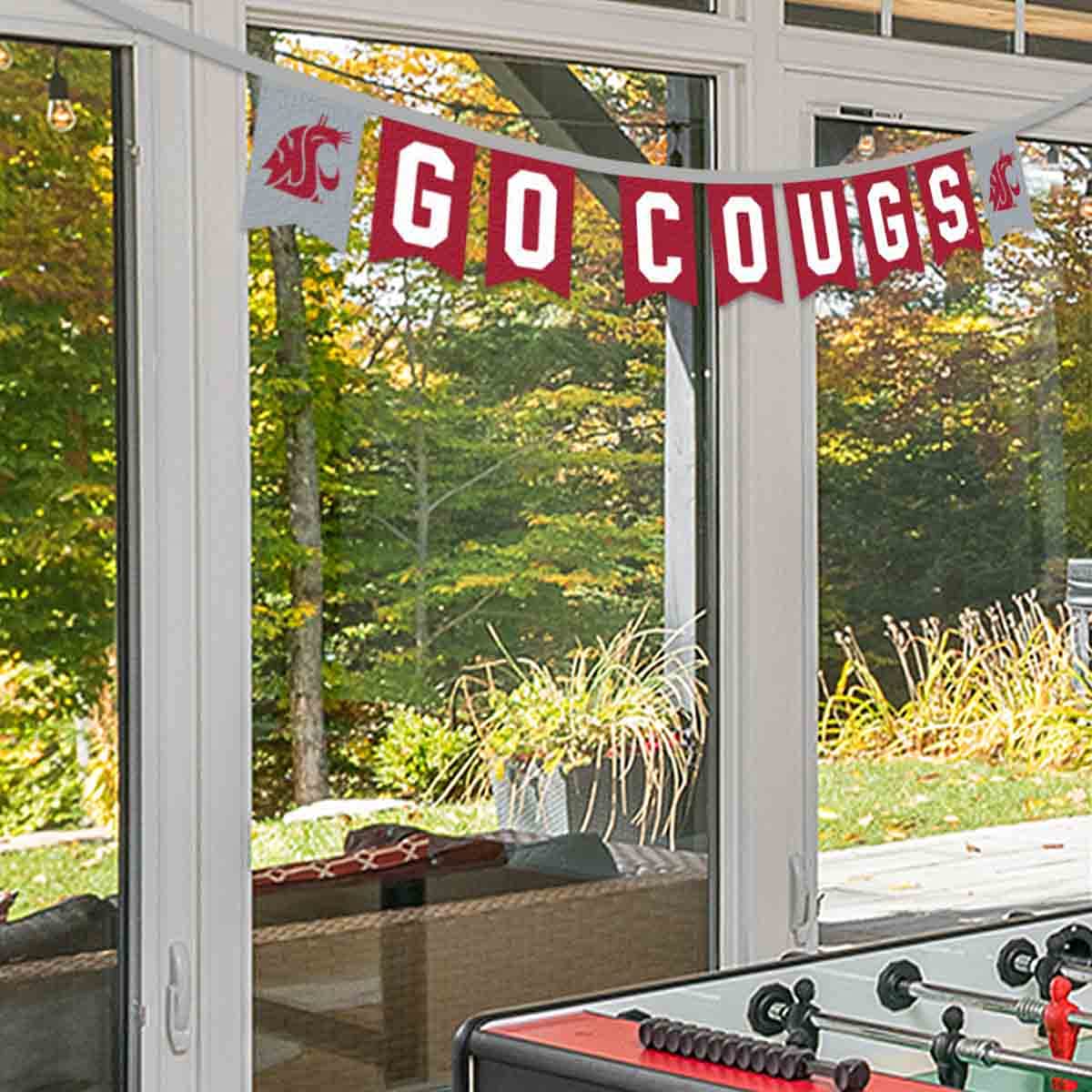 Washington State Cougars Banner String Pennant Flags - Sports Collectibles, Sports Memorabilia, Sports Fan Shop, Sports Gifts