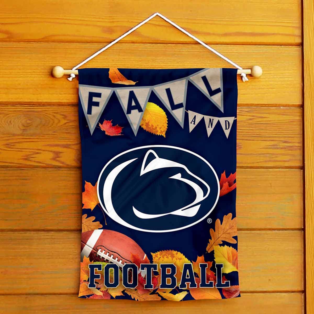College Flags & Banners Co. Penn State Nittany Lions Fall Leaves Football Season Garden Yard Flag - Sports Collectibles, Sports Memorabilia, Sports Fan Shop, Sports Gifts