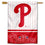WinCraft Philadelphia Baseball Double Sided House Flag - Sports Collectibles, Sports Memorabilia, Sports Fan Shop, Sports Gifts