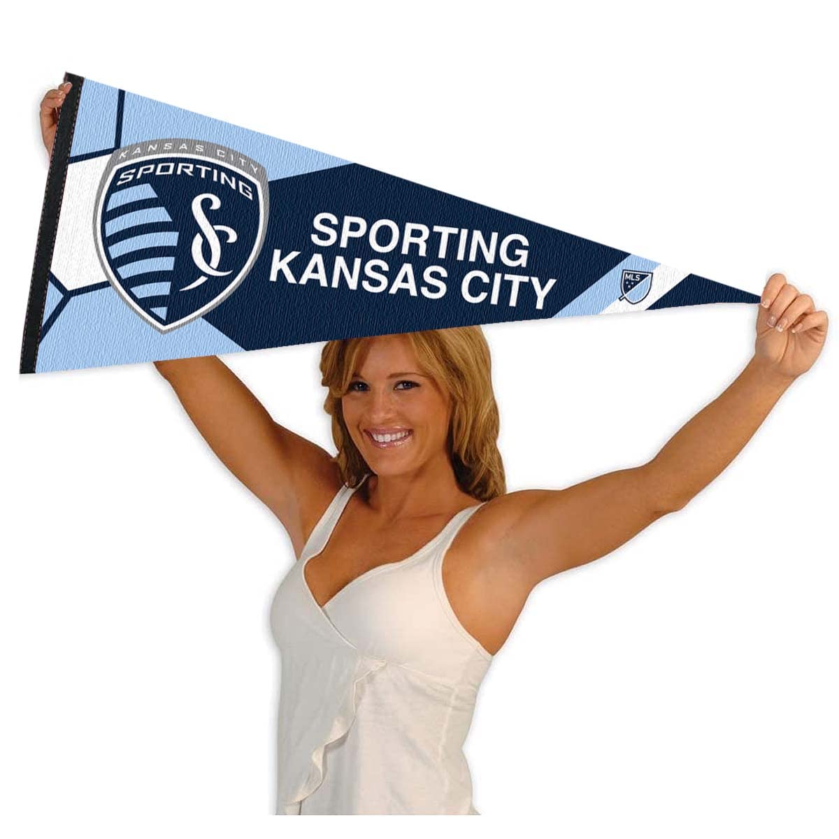 WinCraft Sporting Kansas City Pennant Flag Banner - Sports Collectibles, Sports Memorabilia, Sports Fan Shop, Sports Gifts