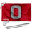 College Flags & Banners Co. Ohio State Buckeyes Block O Logo Flag with Pole and Bracket Holder University Set - Sports Collectibles, Sports Memorabilia, Sports Fan Shop, Sports Gifts
