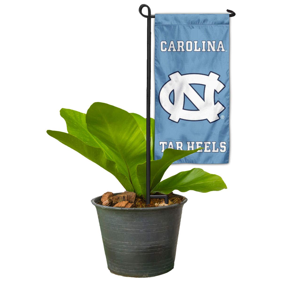 College Flags & Banners Co. North Carolina Tar Heels Mini Garden and Flower Pot Flag Topper - Sports Gifts, Sports Memorabilia, Sports Collectibles, Fan Shop