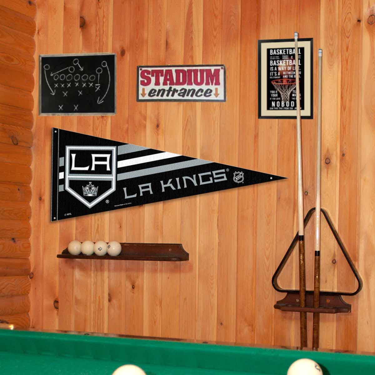 Los Angeles Kings Pennant Flag and Wall Tack Pads Mounts - Sports Gifts, Sports Memorabilia, Sports Collectibles, Fan Shop