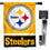 WinCraft Steelers Gold Banner House Flag and 5 Foot Flagpole Set - Sports Collectibles, Sports Memorabilia, Sports Fan Shop, Sports Gifts