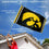 College Flags & Banners Co. Iowa Hawkeyes Stripes Flag with Pole and Bracket Kit - Sports Collectibles, Sports Memorabilia, Sports Fan Shop, Sports Gifts