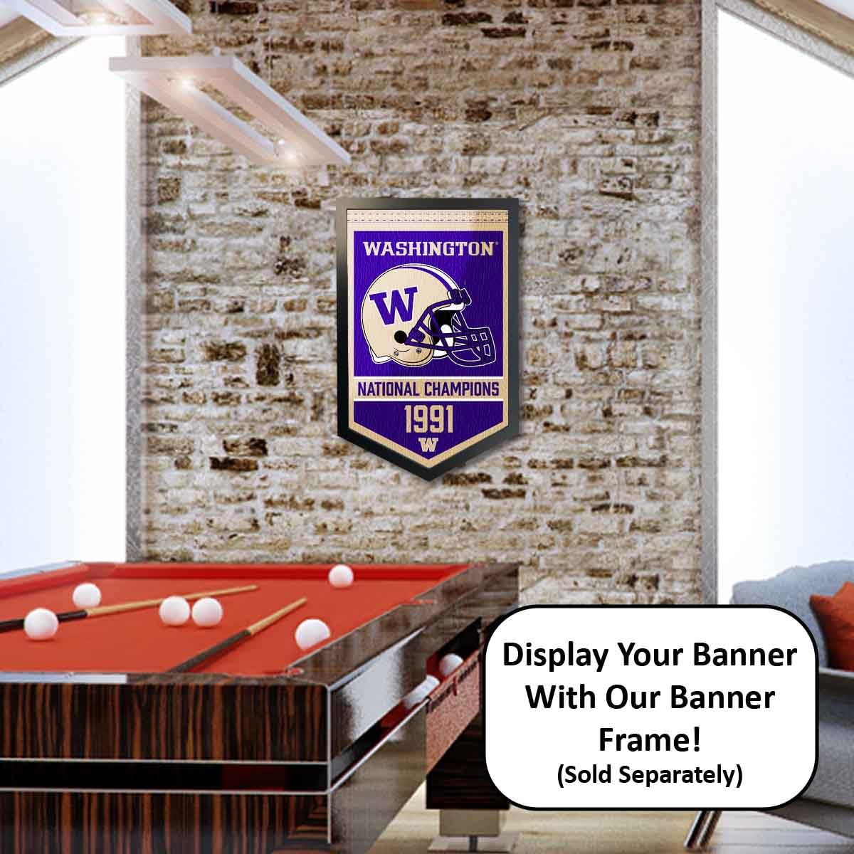 Washington Huskies Football National Champions Banner - Sports Collectibles, Sports Memorabilia, Sports Fan Shop, Sports Gifts