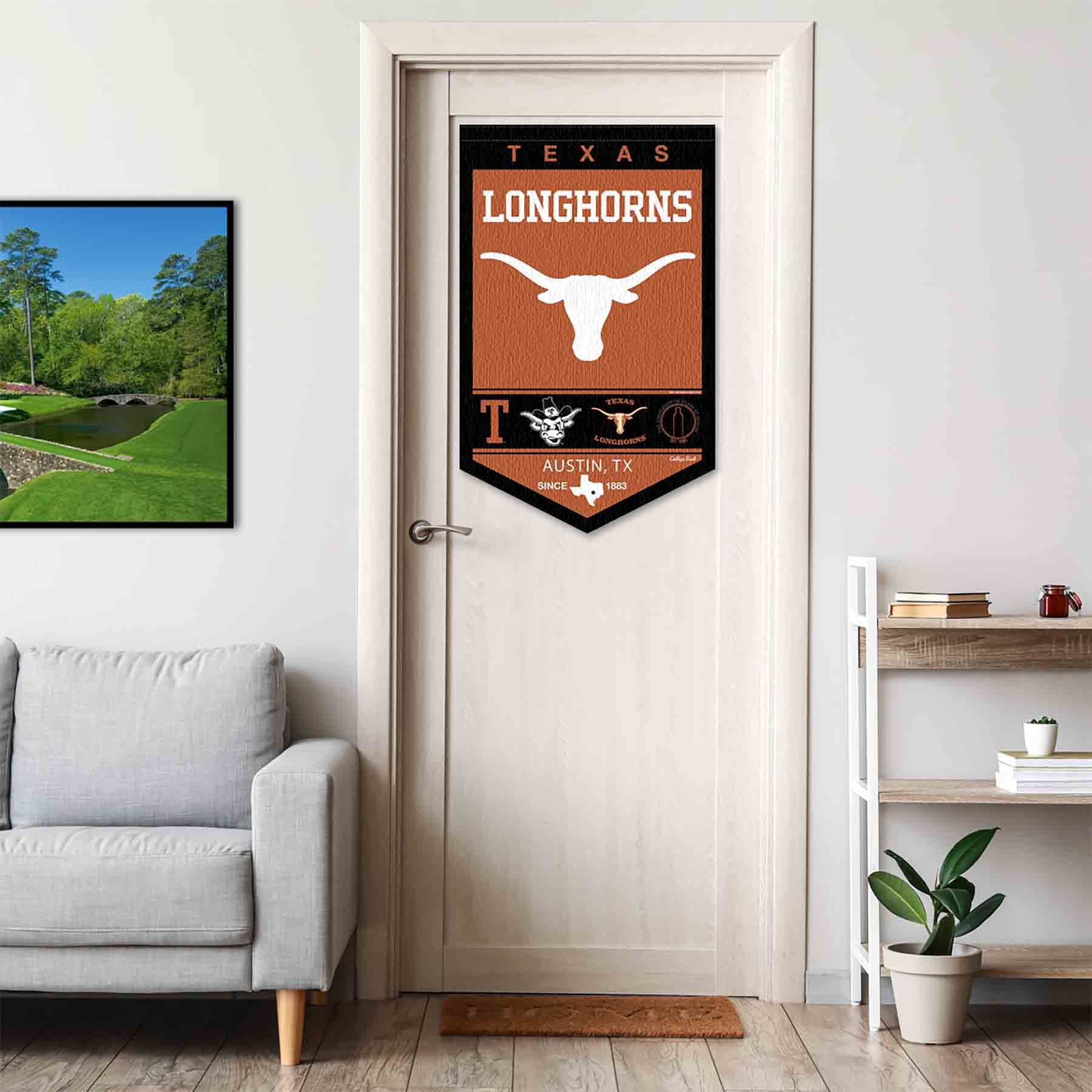 College Flags & Banners Co. Texas Longhorns Heritage History Banner Pennant - Sports Collectibles, Sports Memorabilia, Sports Fan Shop, Sports Gifts