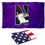 College Flags & Banners Co. Northwestern Wildcats Flag and USA 3x5 Flag Set - Sports Collectibles, Sports Memorabilia, Sports Fan Shop, Sports Gifts