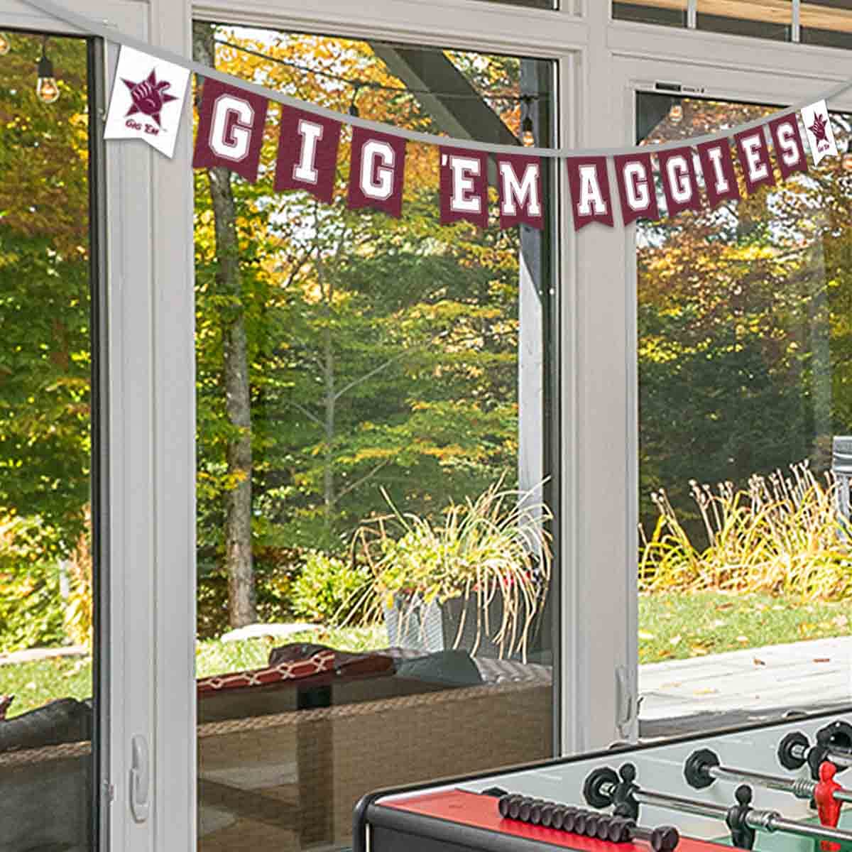 Texas A&M Aggies Banner String Pennant Flags - Sports Collectibles, Sports Memorabilia, Sports Fan Shop, Sports Gifts
