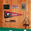 College Flags & Banners Co. Georgia Bulldogs Pennant Flag and Wall Tack Mount Pads - Sports Collectibles, Sports Memorabilia, Sports Fan Shop, Sports Gifts