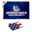 College Flags & Banners Co. Gonzaga Bulldogs Small 2'x3' Flag and USA 3x5 Flag Set - Sports Collectibles, Sports Memorabilia, Sports Fan Shop, Sports Gifts