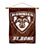 St. Bonaventure Bonnies Double Sided House Flag and Wood Banner Pole Set - Sports Collectibles, Sports Memorabilia, Sports Fan Shop, Sports Gifts