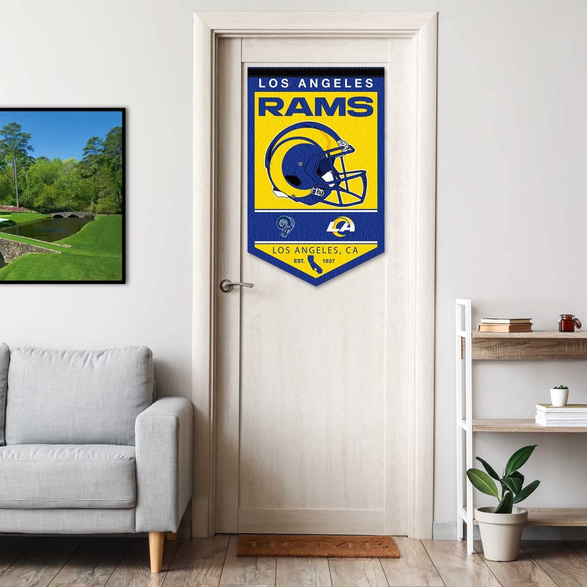 WinCraft Los Angeles Rams Heritage History Banner Pennant - Sports Collectibles, Sports Memorabilia, Sports Fan Shop, Sports Gifts