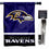WinCraft Ravens Banner House Flag and 5 Foot Flagpole Set - Sports Collectibles, Sports Memorabilia, Sports Fan Shop, Sports Gifts
