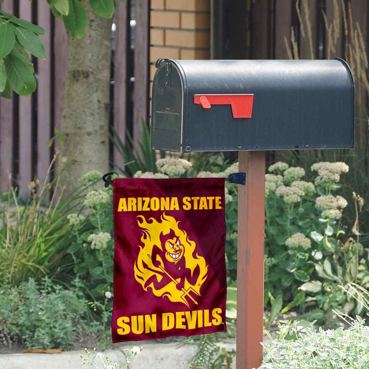 ASU Garden Flag and Mailbox Post Pole Mount Holder Set - Sports Collectibles, Sports Memorabilia, Sports Fan Shop, Sports Gifts