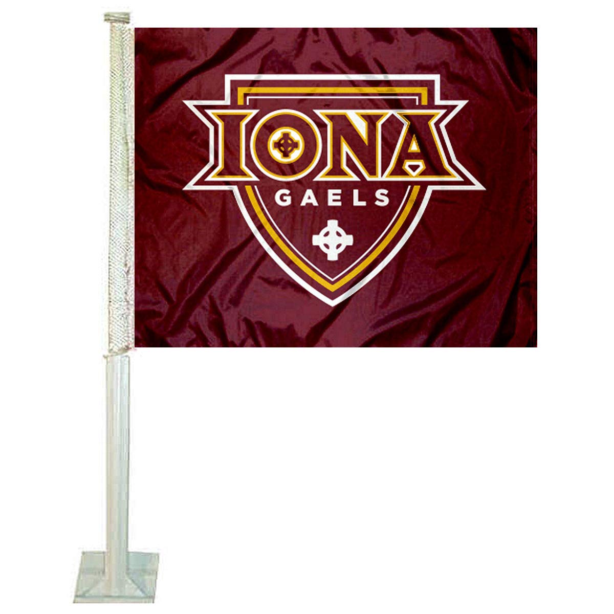 Iona College Gaels Car Flag - Sports Collectibles, Sports Memorabilia, Sports Fan Shop, Sports Gifts