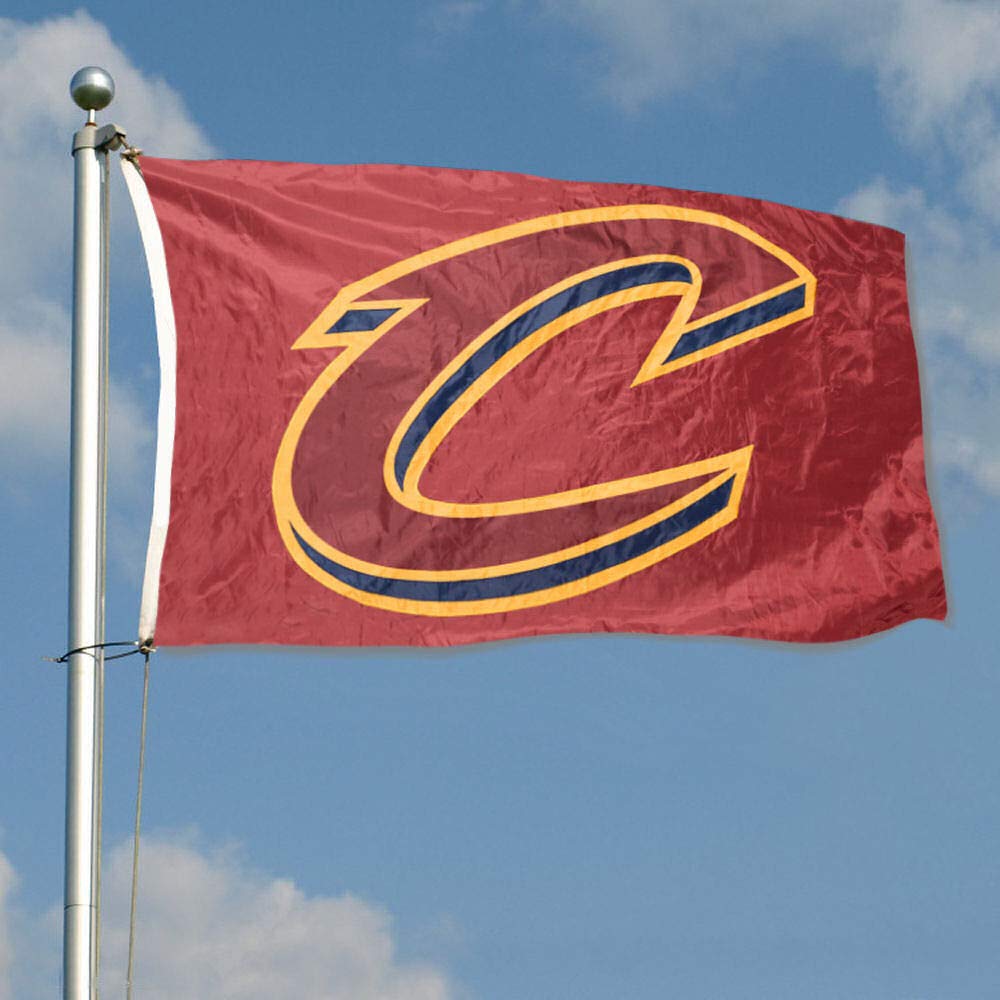 WinCraft Cleveland Cavaliers Applique and Embroidered Flag - Sports Collectibles, Sports Memorabilia, Sports Fan Shop, Sports Gifts