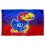 College Flags & Banners Co. Kansas Jayhawks Gradient Ombre Flag and USA 3x5 Flag Set - Sports Collectibles, Sports Memorabilia, Sports Fan Shop, Sports Gifts