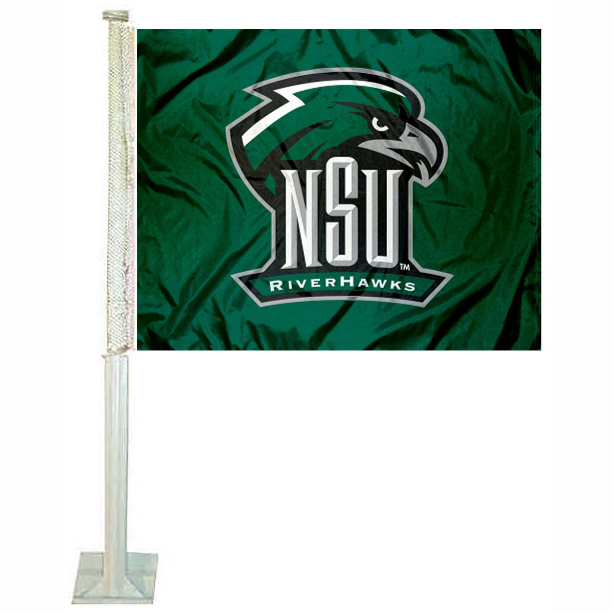 College Flags & Banners Co. Northeastern State Riverhawks Car Flag - Sports Collectibles, Sports Memorabilia, Sports Fan Shop, Sports Gifts