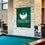 Wisconsin Green Bay Phoenix Logo Double Sided House Flag and Wood Banner Pole Set - Sports Collectibles, Sports Memorabilia, Sports Fan Shop, Sports Gifts