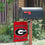 College Flags & Banners Co. University of Georgia Double Logo Garden Banner Flag and Mailbox Post Pole Mount Holder Set - Sports Collectibles, Sports Memorabilia, Sports Fan Shop, Sports Gifts