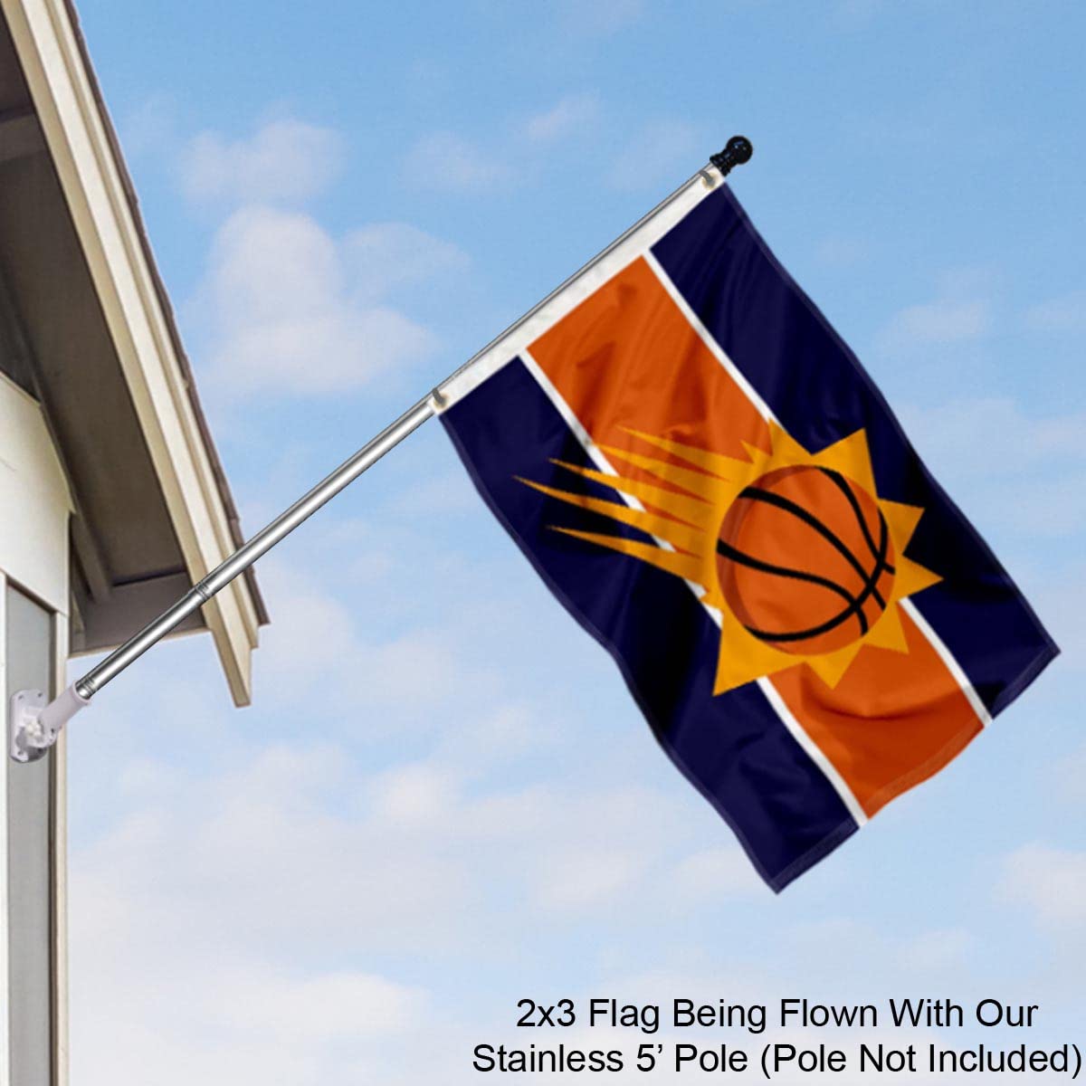 WinCraft Phoenix Suns Small 2x3 Foot Banner Flag - Sports Collectibles, Sports Memorabilia, Sports Fan Shop, Sports Gifts