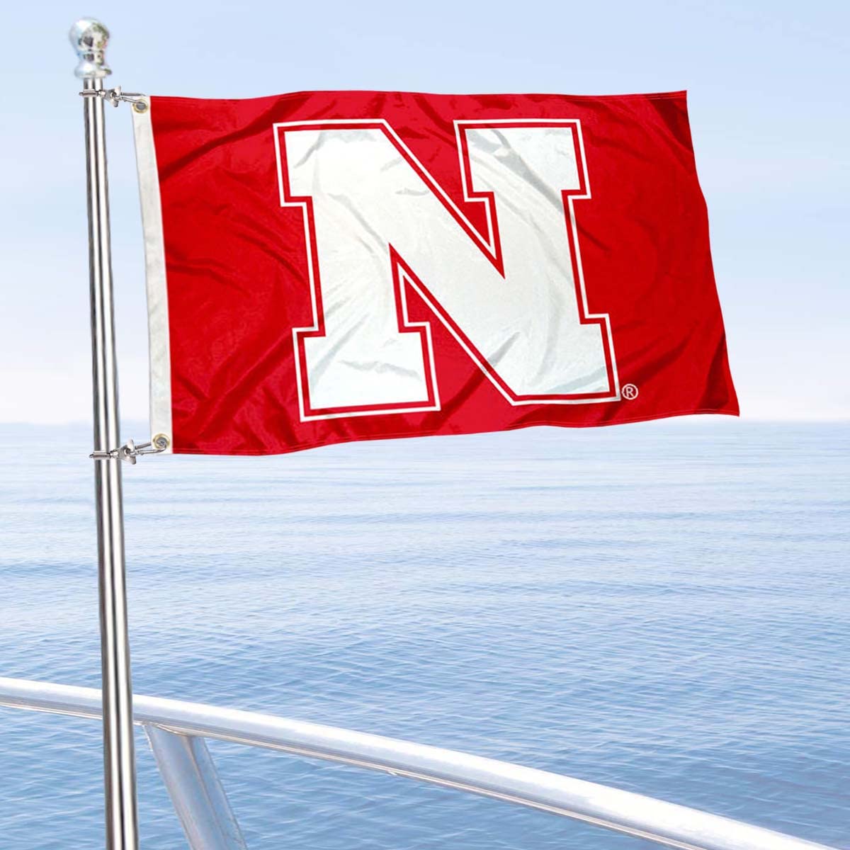 College Flags & Banners Co. Nebraska Huskers Boat and Nautical Flag - Sports Collectibles, Sports Memorabilia, Sports Fan Shop, Sports Gifts