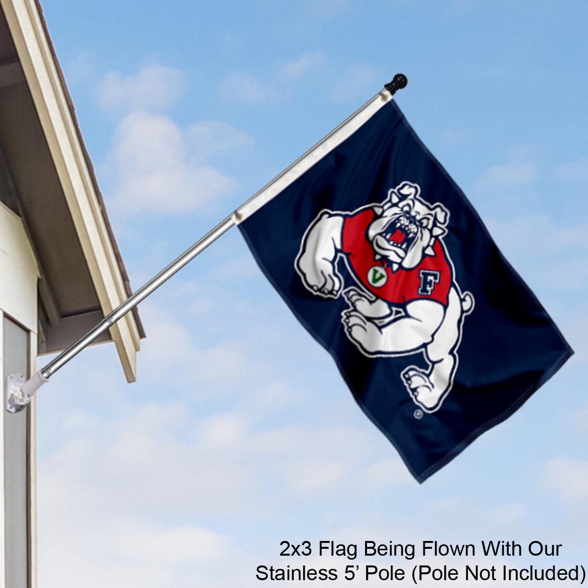 College Flags & Banners Co. Fresno State Bulldogs Small 2x3 Foot Flag - Sports Collectibles, Sports Memorabilia, Sports Fan Shop, Sports Gifts