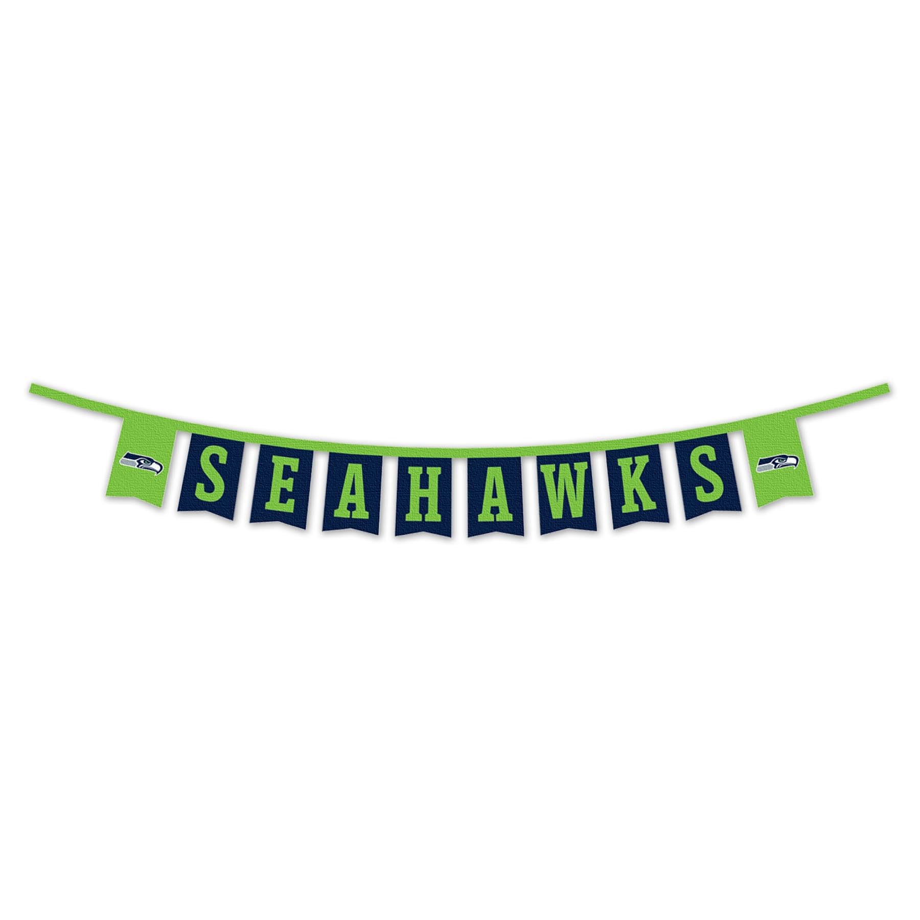 WinCraft Seattle Seahawks Banner String Pennant Flags - Sports Collectibles, Sports Memorabilia, Sports Fan Shop, Sports Gifts