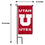 College Flags & Banners Co. Utah Mini Garden and Flower Pot Flag Topper - Sports Collectibles, Sports Memorabilia, Sports Fan Shop, Sports Gifts