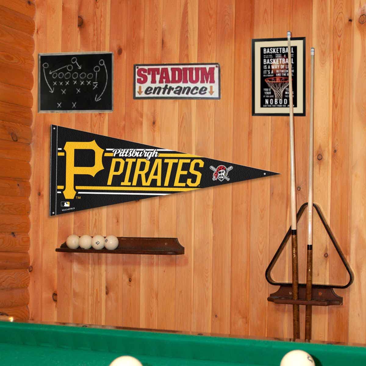 Pittsburgh Pirates Pennant Banner and Wall Tack Pads - Sports Collectibles, Sports Memorabilia, Sports Fan Shop, Sports Gifts